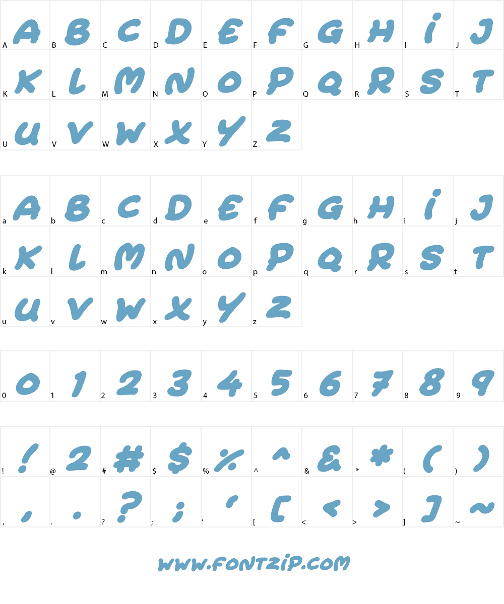 Extra Fruity Font Character